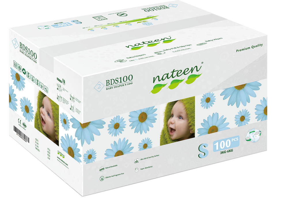 
                  
                    Nateen Premium Diapers Small (3 - 6 kg | 7 - 13 lbs)
                  
                