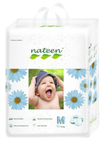 Nateen Premium Diapers Medium (4 - 9 kg | 9 - 20 lbs)