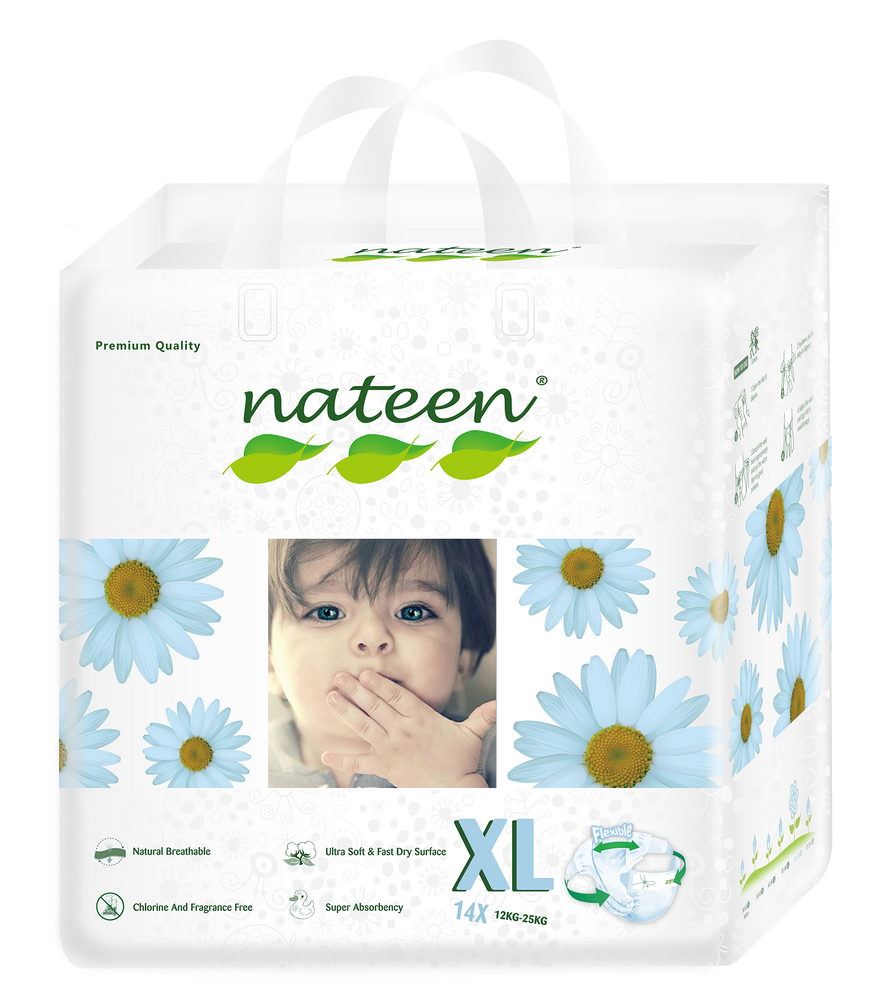 Nateen Premium Diapers XL (12 - 25 kg | 25 - 55 lbs)