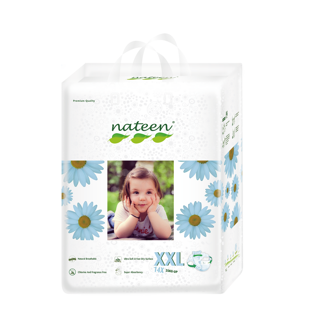 Nateen Premium Diapers XXL (25 kg up | 55 lbs up)