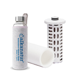 Replacement Filter for Shower Filter 2.0 with Borosilicate Glass Bottle bundle